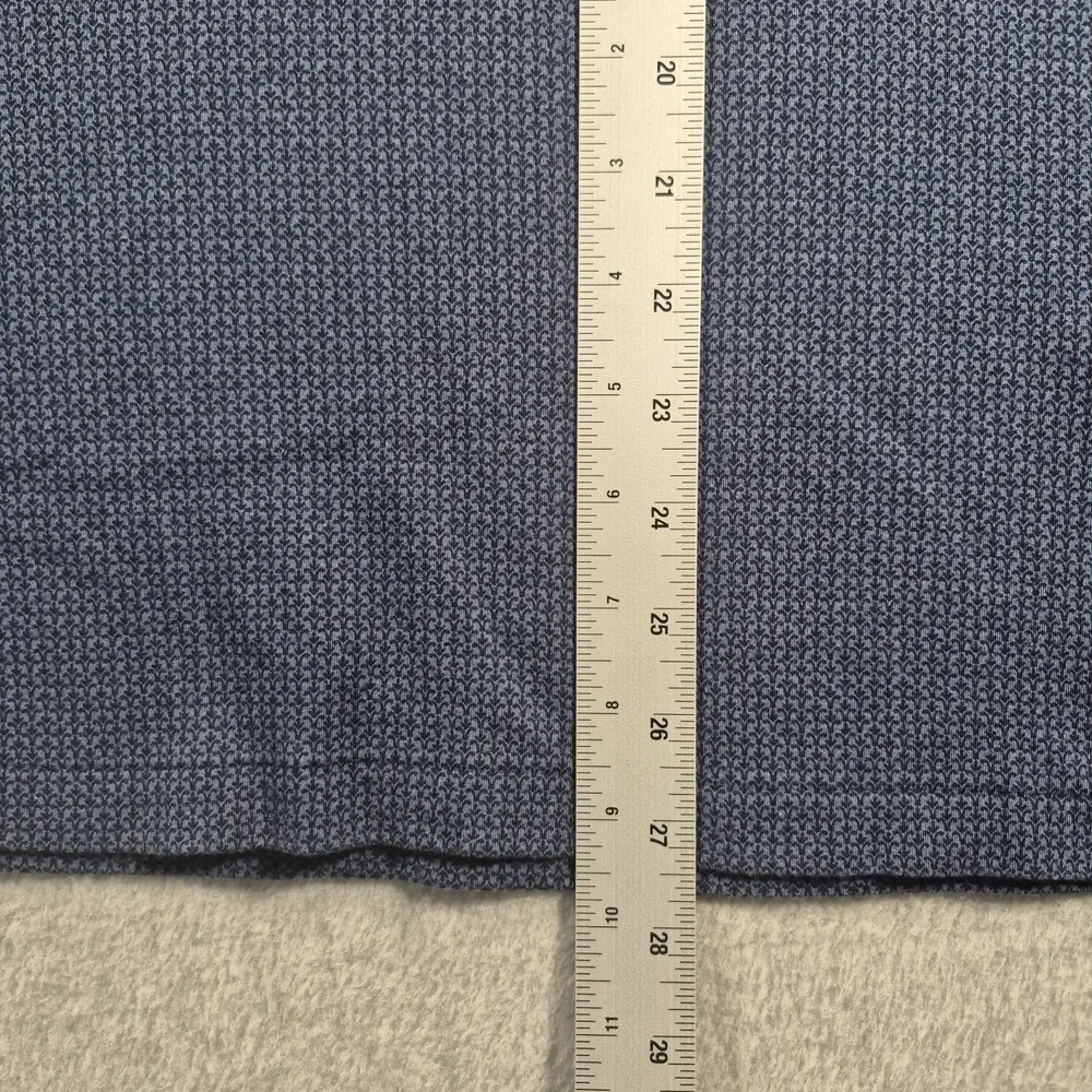 Polo Ralph Lauren Shirt Mens Size XL TG Blue Geometric Classic‎ Fit Cotton Golf